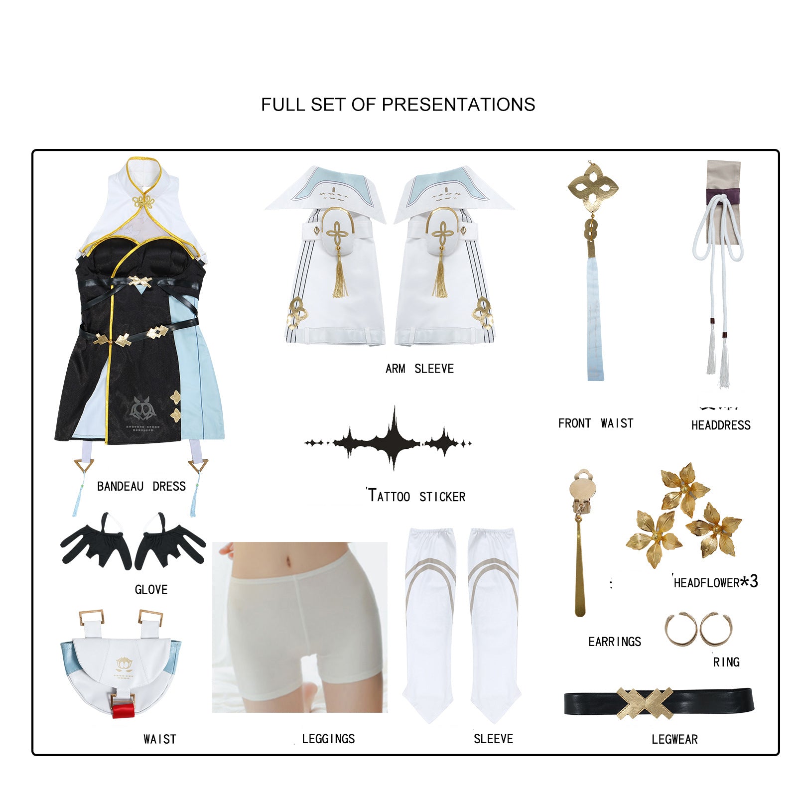 Baizhi Kostüm Wuthering Waves Baizhi Cosplay Outfits Set