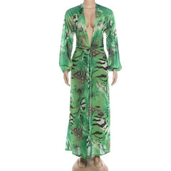 Off Campus 2026 Allie Hayes grün Sommer Kleid Cosplay Outfit