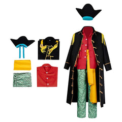 Marshall·D·Teach Kostüm SET One Piece Kapitän Cosplay Halloween Karneval Outfits