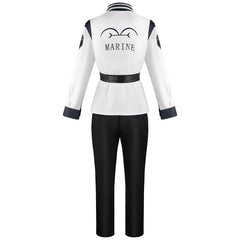 One Piece Marines Uniform Cosplay Halloween Karneval Kostüm Set