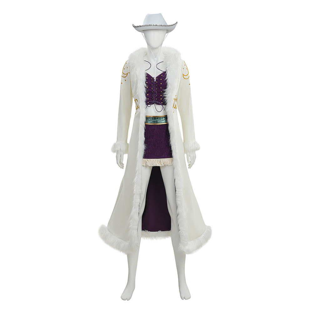 One Piece Nico Robin Kostüm Set Cosplay Kostüm Halloween Karneval Outfits