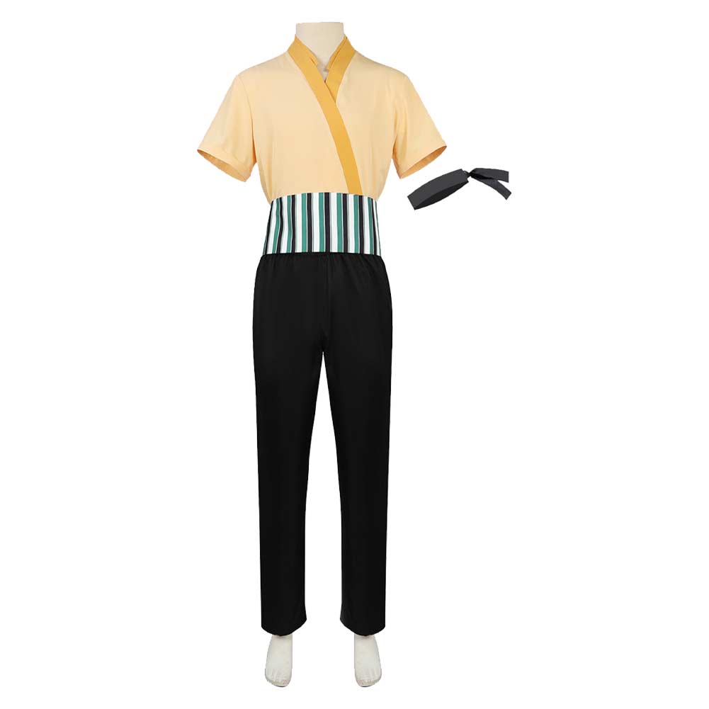 One Piece Lorenor Zorro Kostüm Set Cosplay Halloween Karneval Outfits
