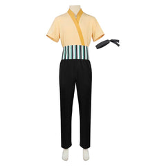 One Piece Lorenor Zorro Kostüm Set Cosplay Halloween Karneval Outfits