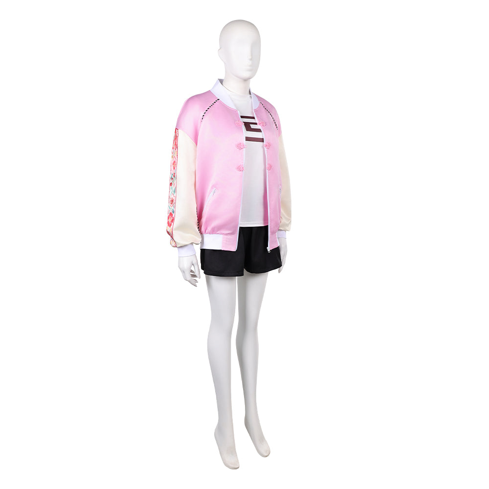 Lu Shaotang Kostüm SAKAMOTO DAYS Lu xiaotang rosa Cosplay Outfits