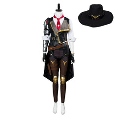 Overwatch Heroes Helden Ashe Cosplay Kostüm Set