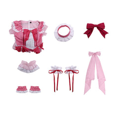 Puella Magi Madoka Magica Sakura Kyoko rosa Kleid Cosplay Kostüm