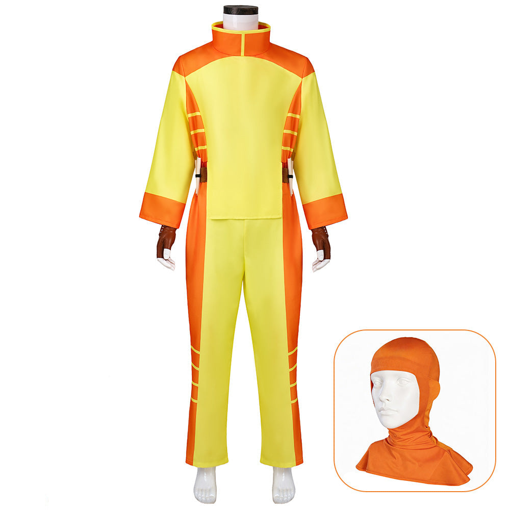 Rex Splode gelb Jumpsuit Invincible Rex Sloan Cosplay Outfits