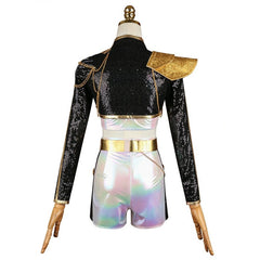Rumi KPop Demon Hunters Girls Group HUNTRIX Rumi Golden Kostüm Cosplay Outfits
