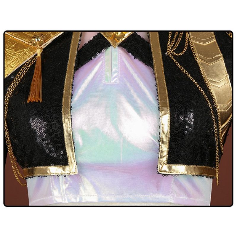 Rumi KPop Demon Hunters Girls Group HUNTRIX Rumi Golden Kostüm Cosplay Outfits