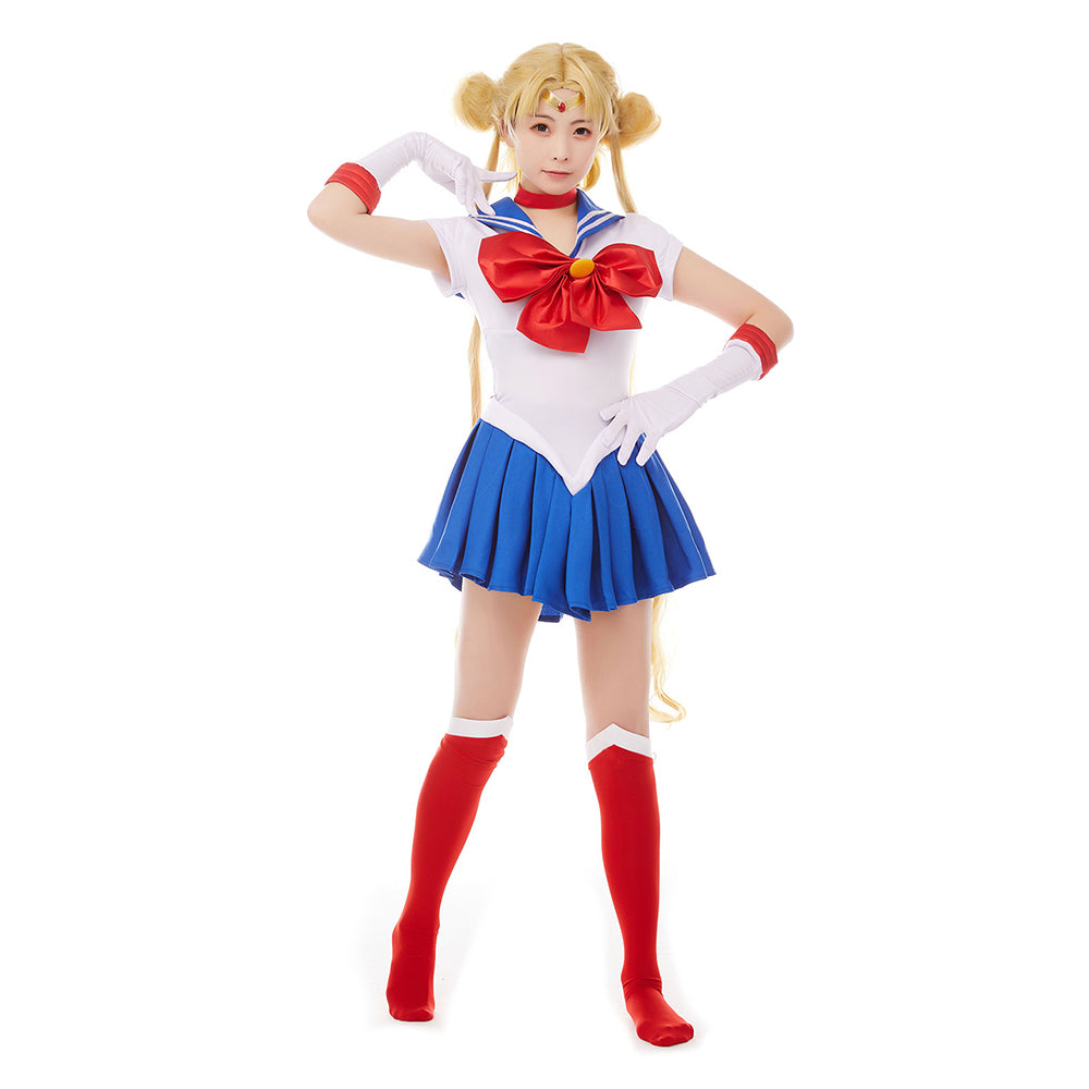 Sailor Moon Tsukino Usagi Uniform Cosplay Kostüm Halloween Karneval Kostüm