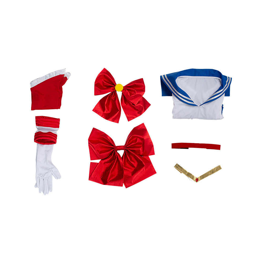 Sailor Moon Tsukino Usagi Uniform Cosplay Kostüm Halloween Karneval Kostüm