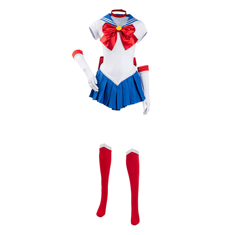 Sailor Moon Tsukino Usagi Uniform Cosplay Kostüm Halloween Karneval Kostüm