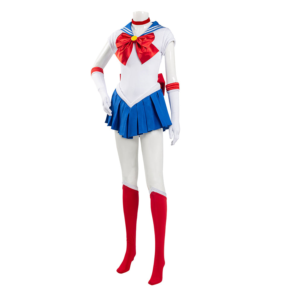 Sailor Moon Tsukino Usagi Uniform Cosplay Kostüm Halloween Karneval Kostüm