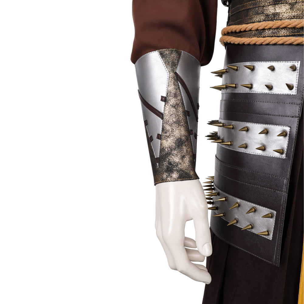 Scorpion Kostüm Set Mortal Kombat II Scorpion gelb Cosplay Outfits