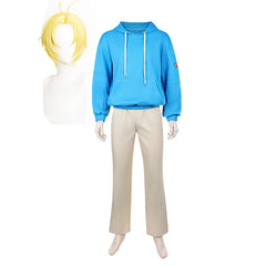 Shin Asakura blau Kostüm Sakamoto Days Shin Cosplay Outfit