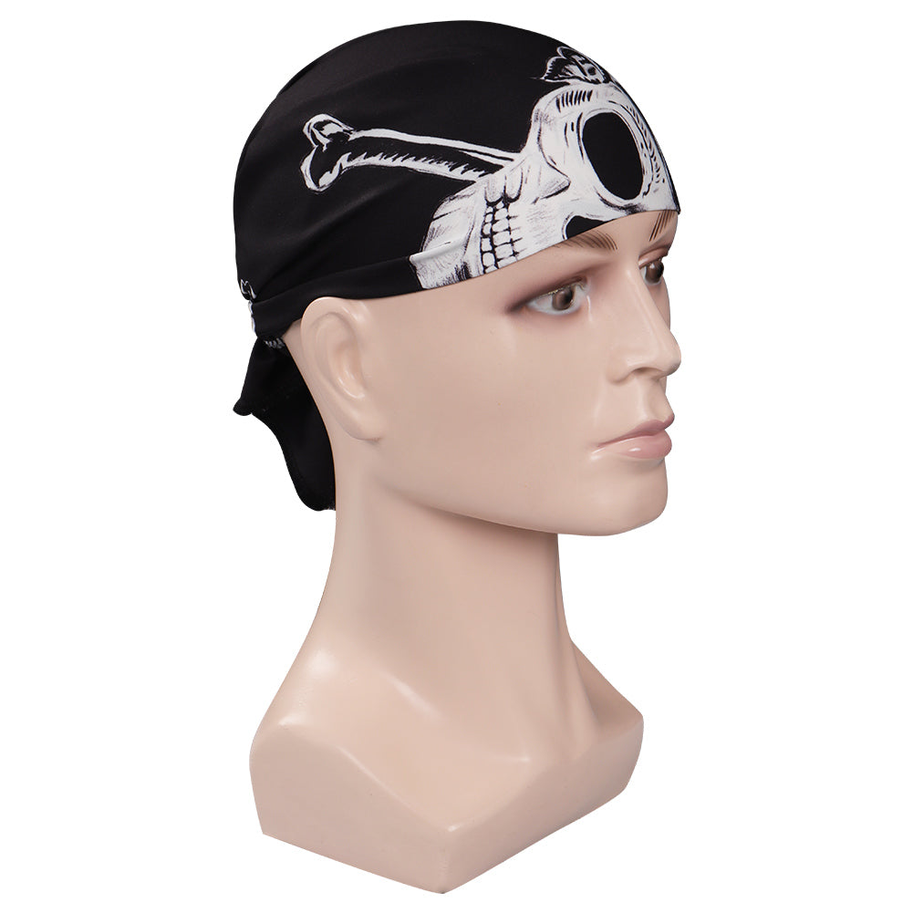 Stranger Things Eddie Munson Halstuch Weiß Schwarz Cosplay Requisiten