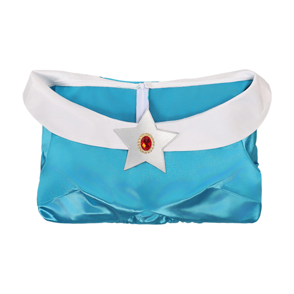 Super Mario Rosalina Cosplay Kostüm blau Kleid