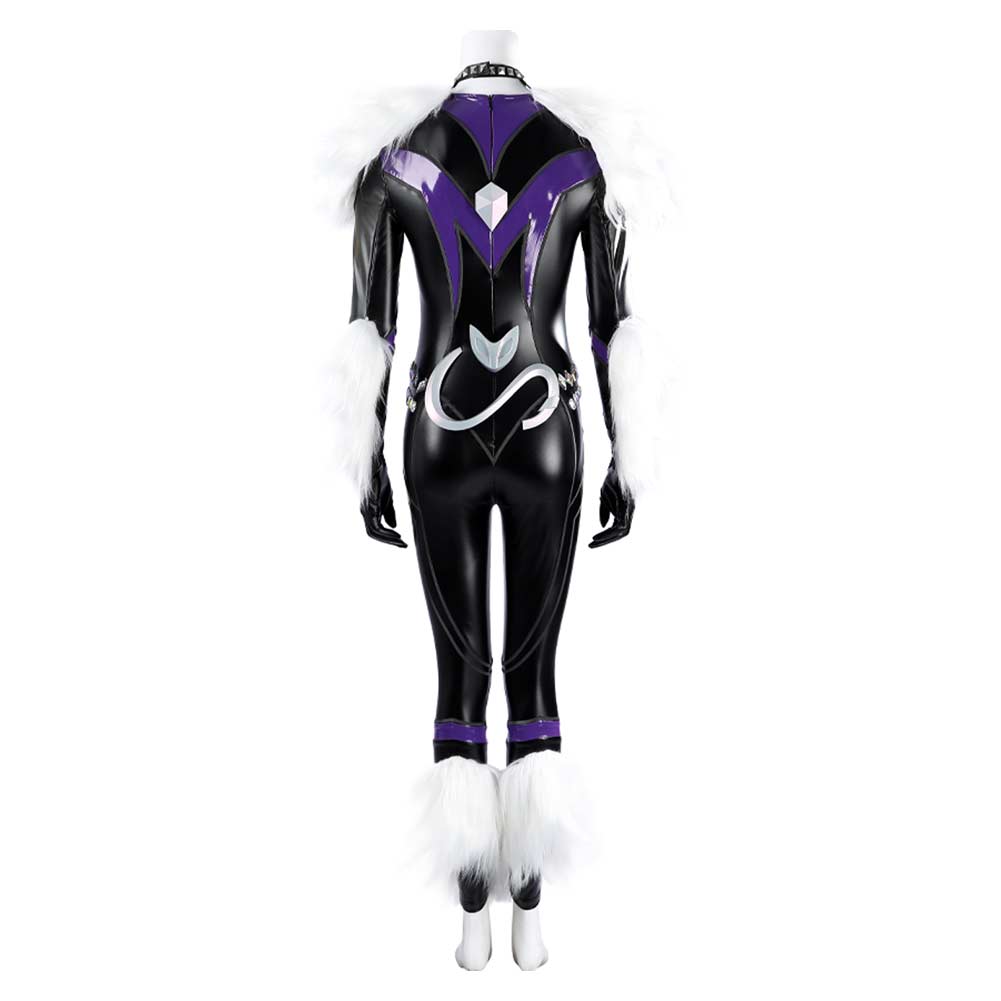 Superheldin Black Cat Kostüm M-Rival Felicia Sara Hard Cosplay Outfits