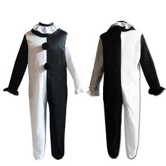 Terrifier Herren Kostüm Set Clown Schwarz Weiß Cosplay Outfit