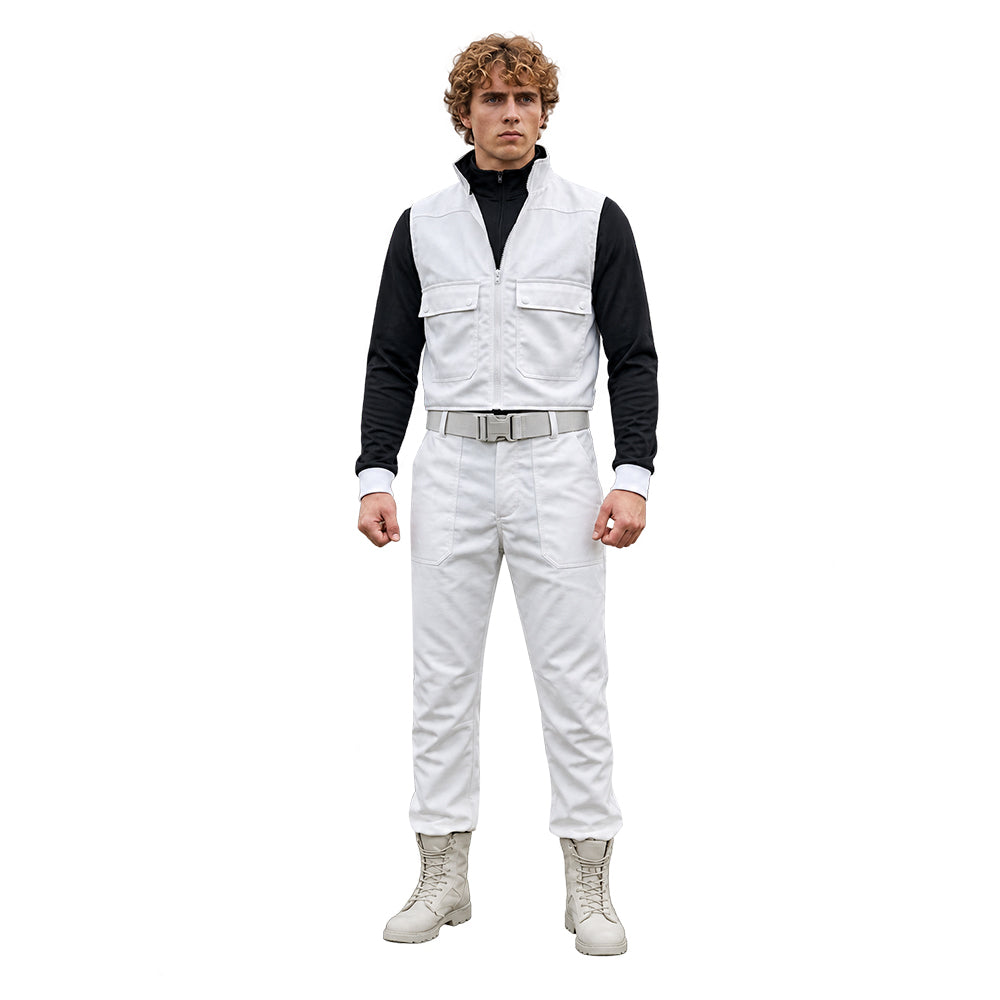 The Hunger Games: Sunrise on the Reaping Haymitch Abernathy weiß Cosplay Kostüm Set