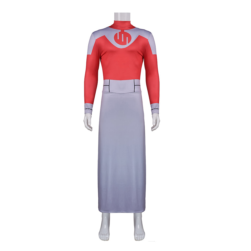 Invincible Thragg rot Jumpsuit Invincible Thragg Cosplay Kostüm Set