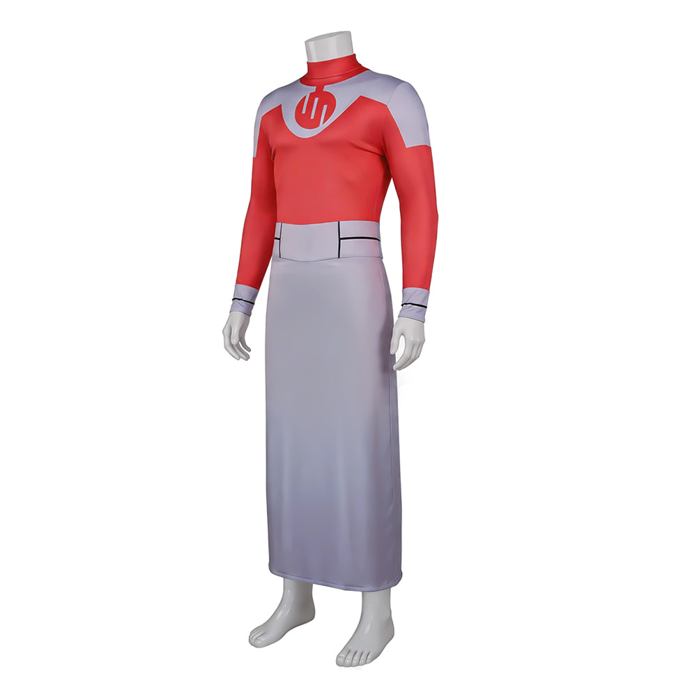 Invincible Thragg rot Jumpsuit Invincible Thragg Cosplay Kostüm Set