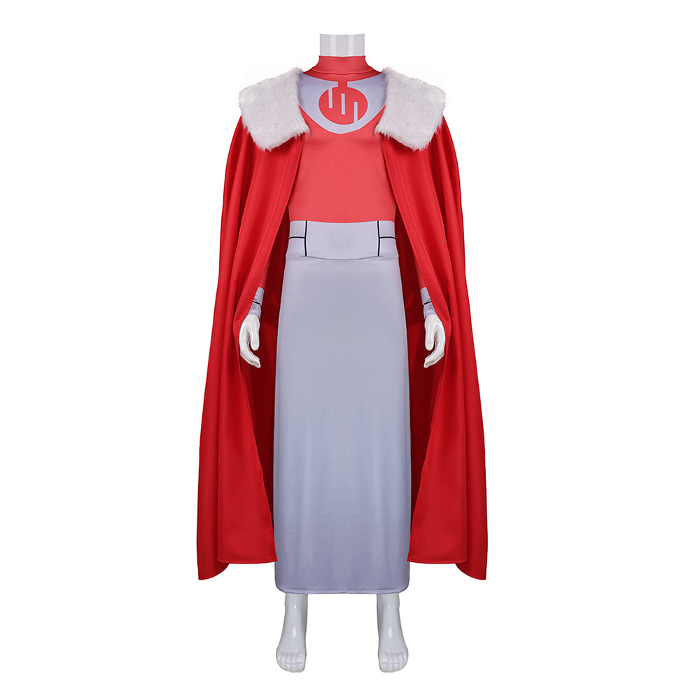 Invincible Thragg rot Jumpsuit Invincible Thragg Cosplay Kostüm Set
