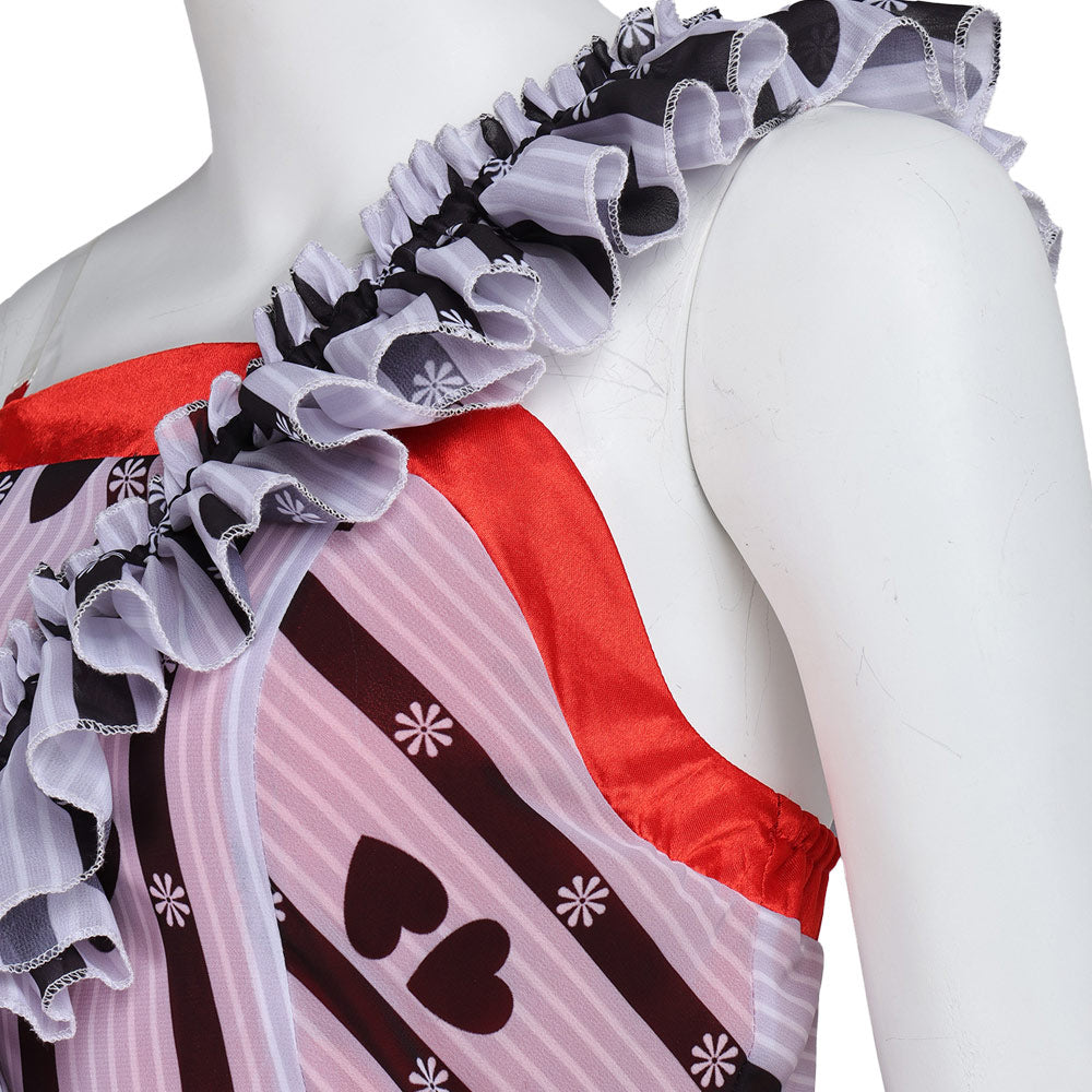 Tim Burton Alice In Wonderland Alice Rot Kleid Cosplay Kostüm