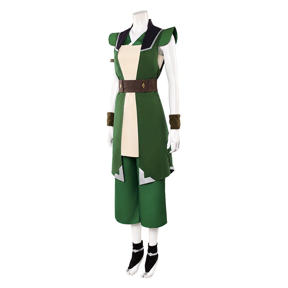 Toph Beifong grün Kostüm Set Avatar The Last Airbender Cosplay Outfit