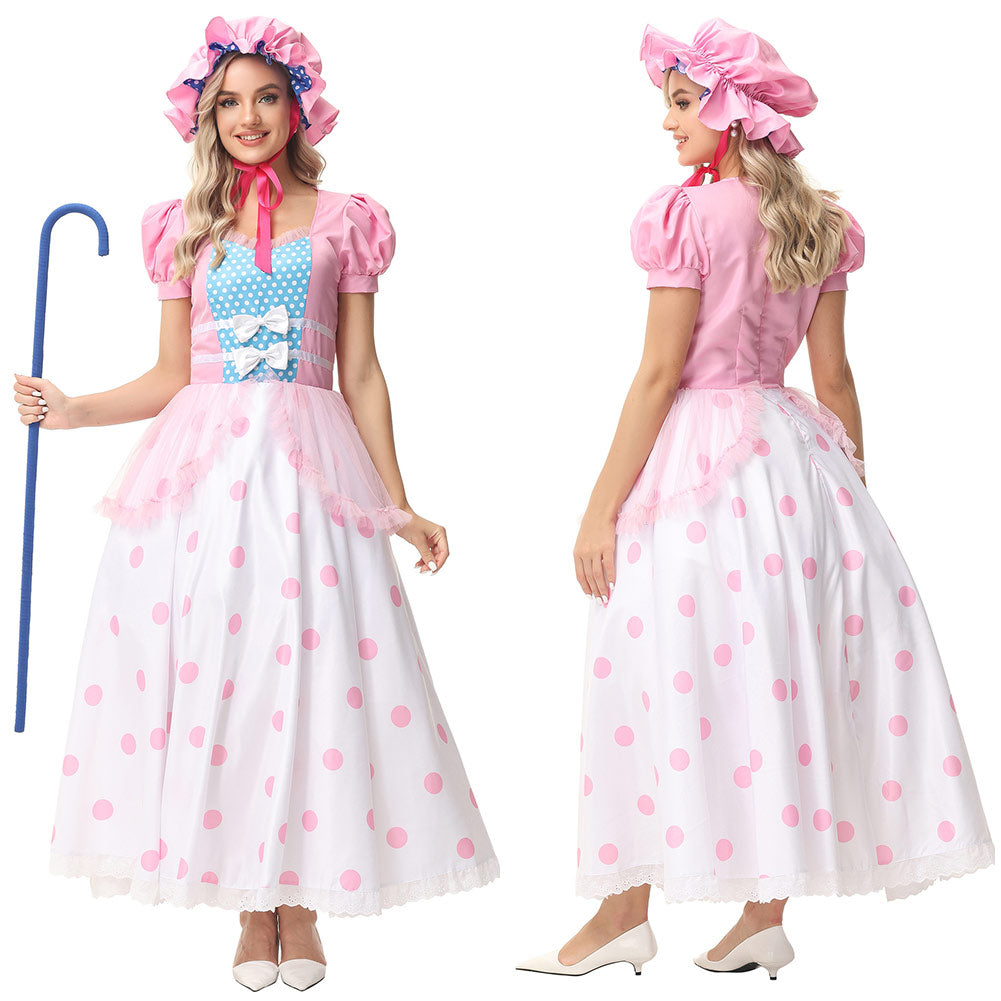 Toy Story 2026 Bo Peep rosa Kostüm Cosplay Outfit