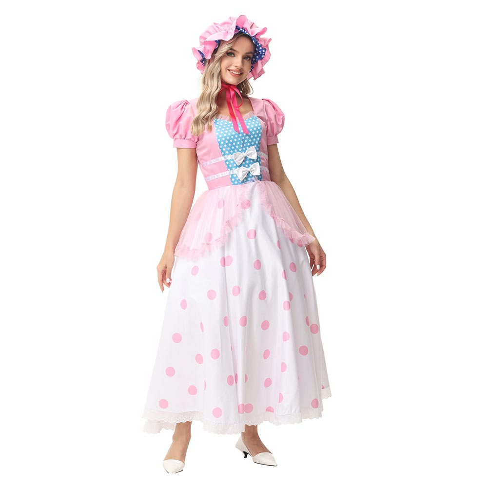 Toy Story 2026 Bo Peep rosa Kostüm Cosplay Outfit