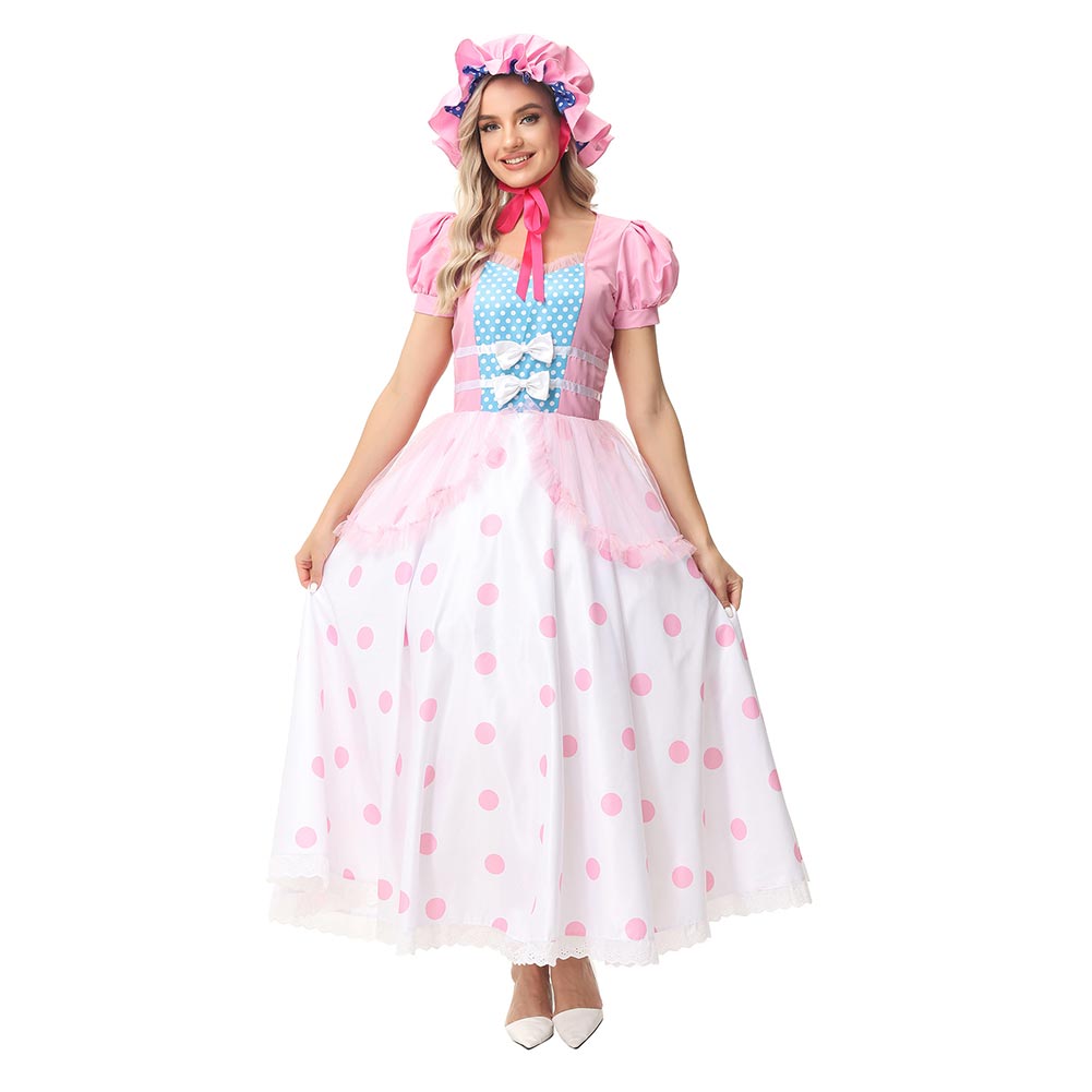 Toy Story 2026 Bo Peep rosa Kostüm Cosplay Outfit
