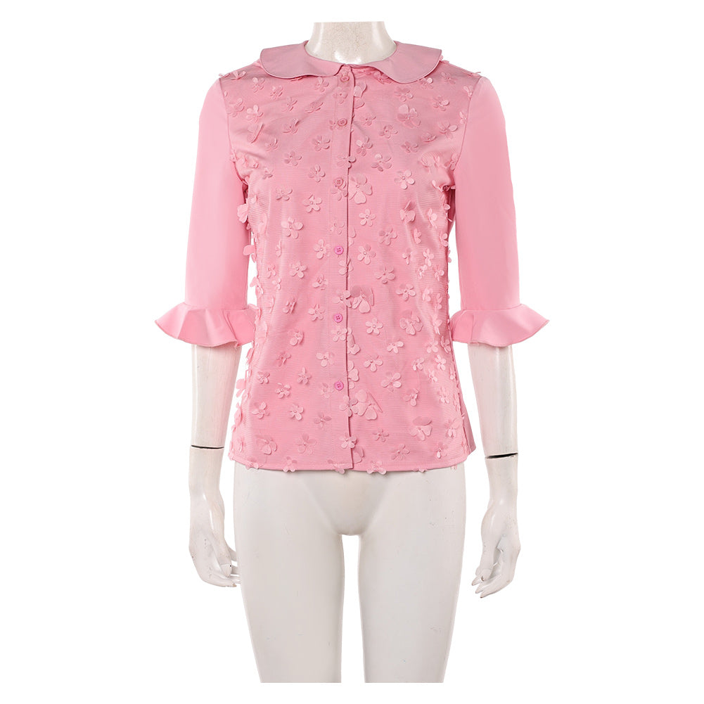 Wicked Glinda rosa Kleid Dienstmädchen Cosplay Kostüm Outfits