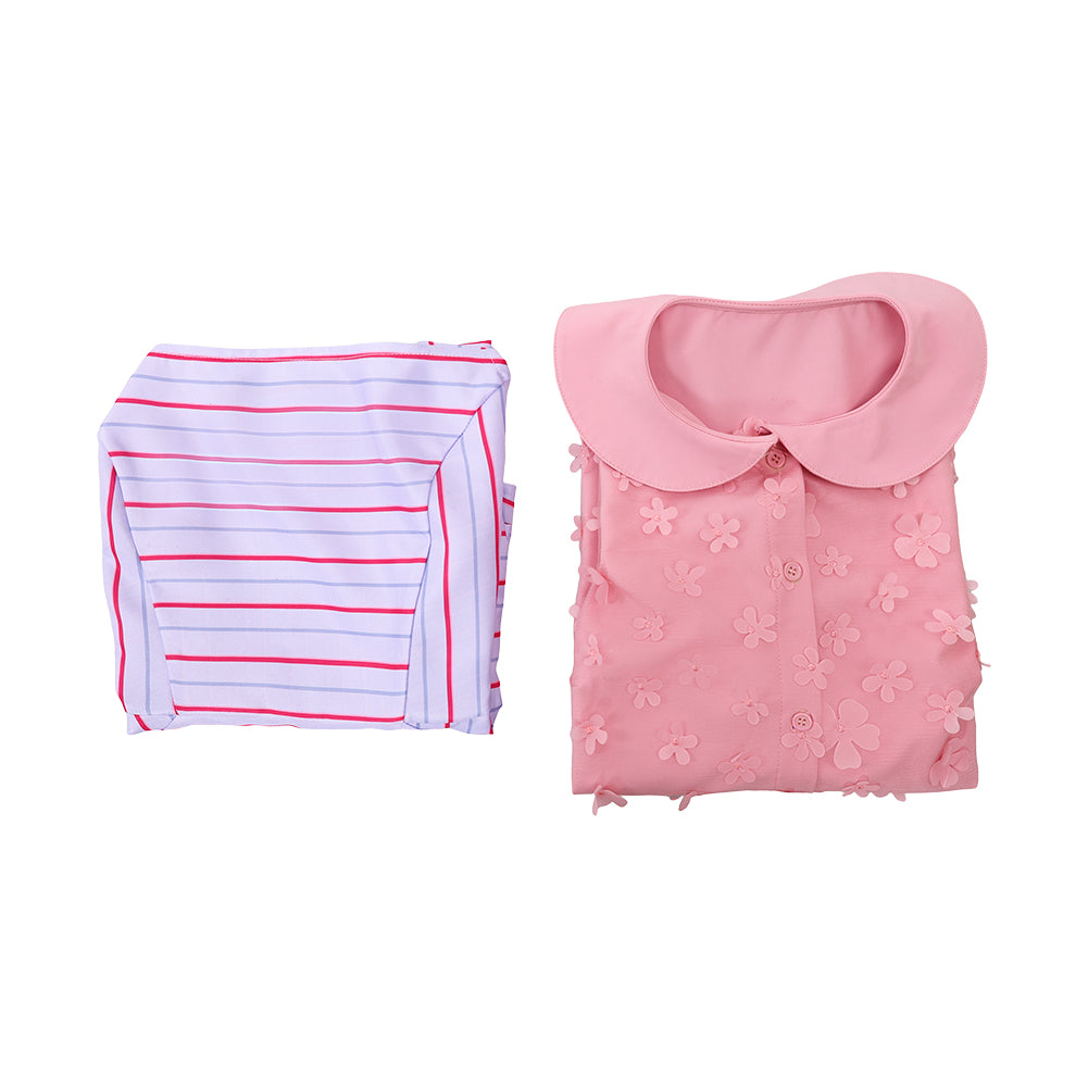 Wicked Glinda rosa Kleid Dienstmädchen Cosplay Kostüm Outfits