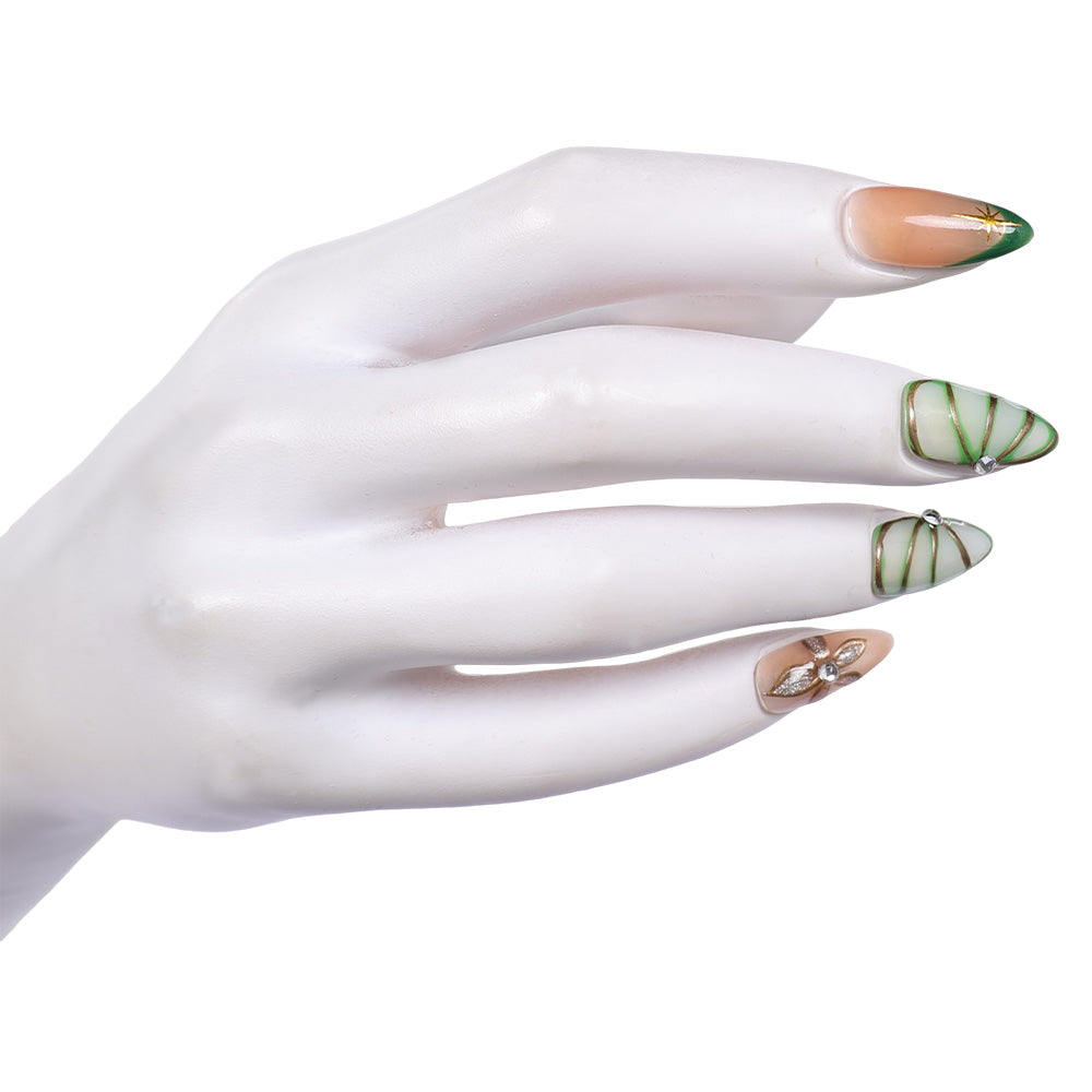 Wicked for Good Glinda Fingerspitze Künstliche Nägel S/M Cosplay Requisite
