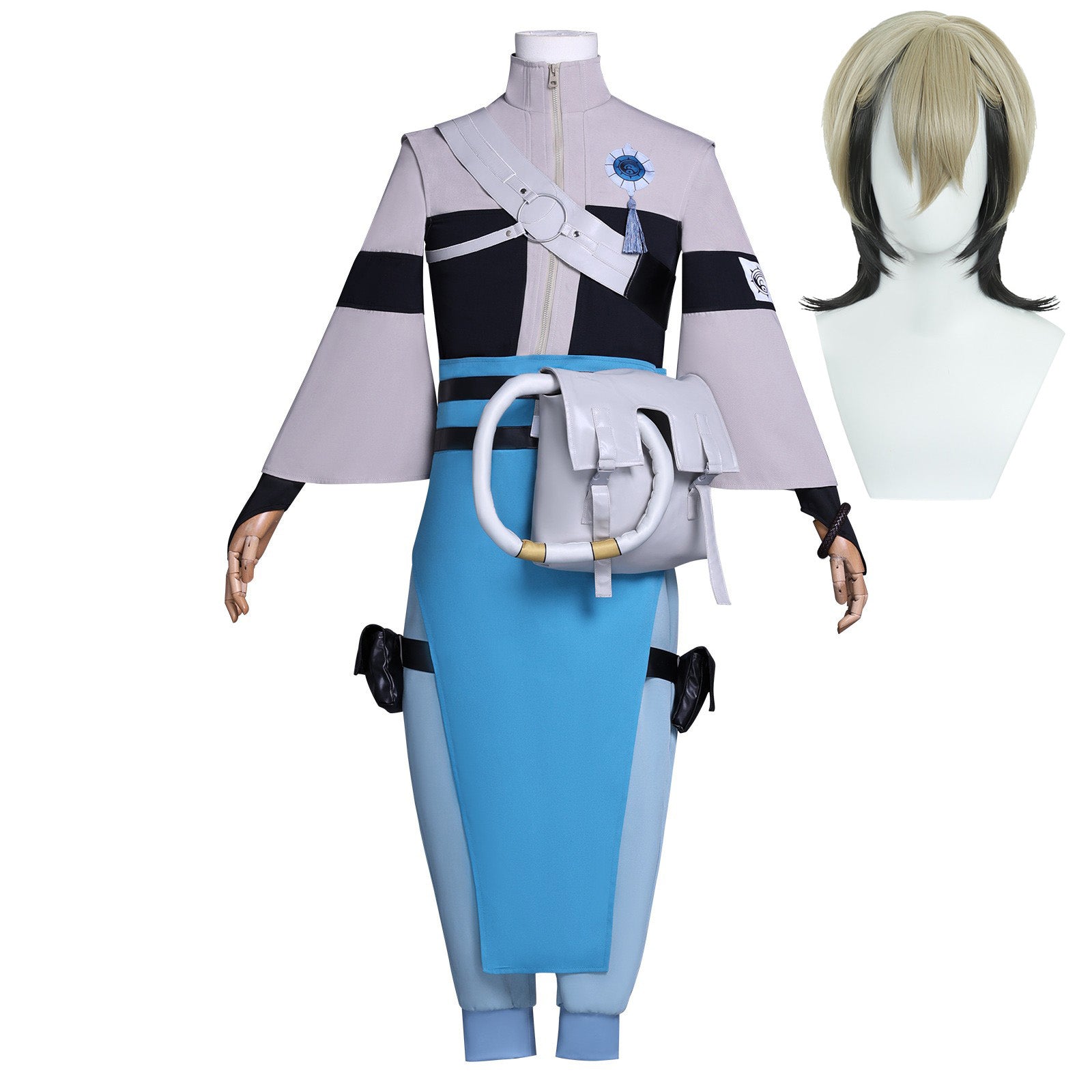 Zanka Nijiku Kostüm Gachiakuta Zanka grau Cosplay Outfit