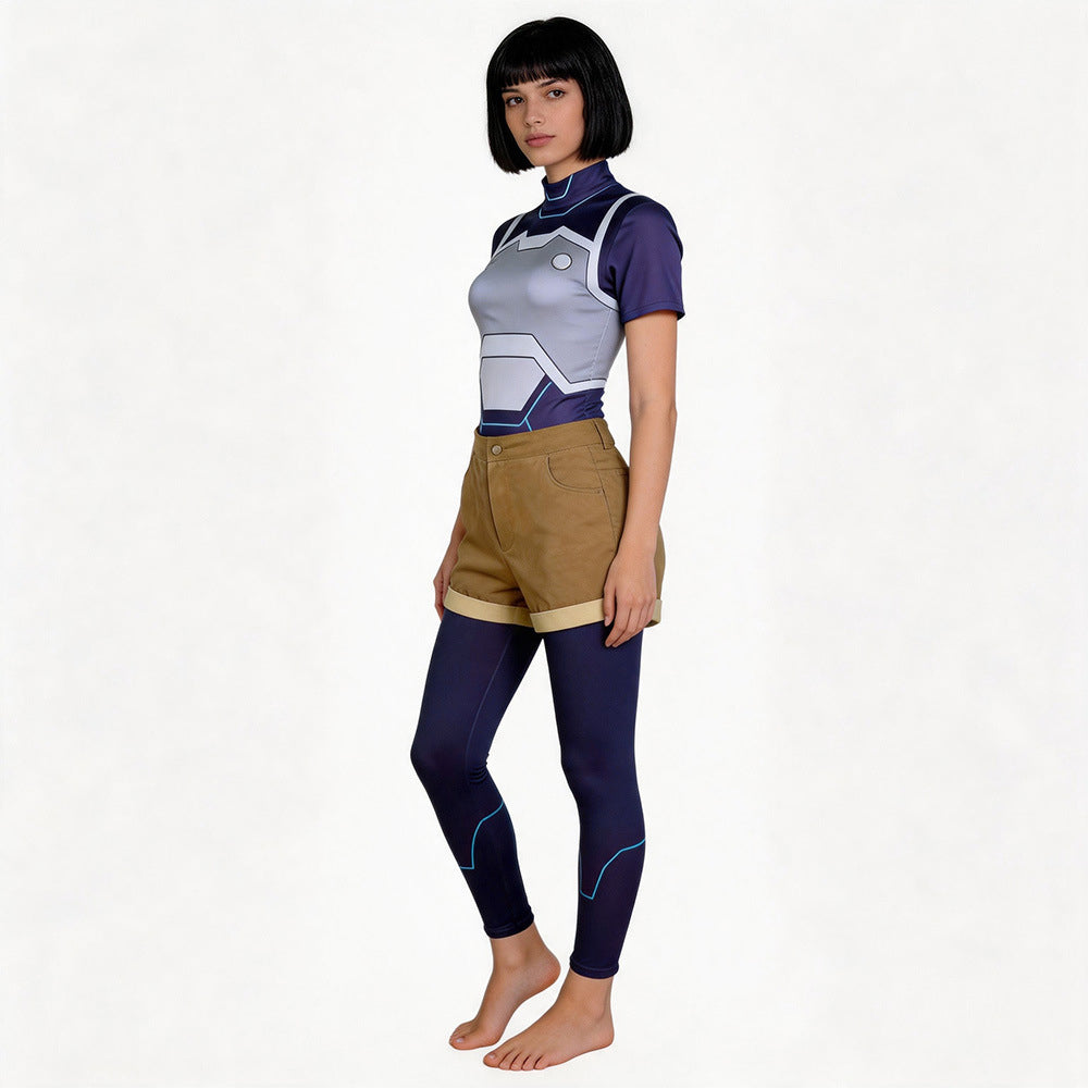 Zoe Thompson blau Kostüm Set Invincible Tech Jacket Cosplay Outfit