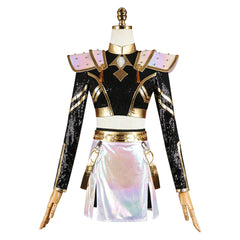 Zoey Golden Kostüm KPop Demon Hunters Girls Group HUNTRIX Zoey Cosplay Outfits