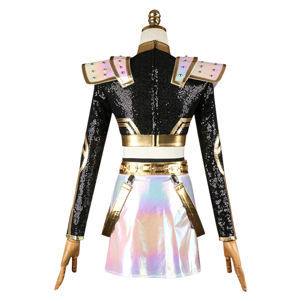 Zoey Golden Kostüm KPop Demon Hunters Girls Group HUNTRIX Zoey Cosplay Outfits