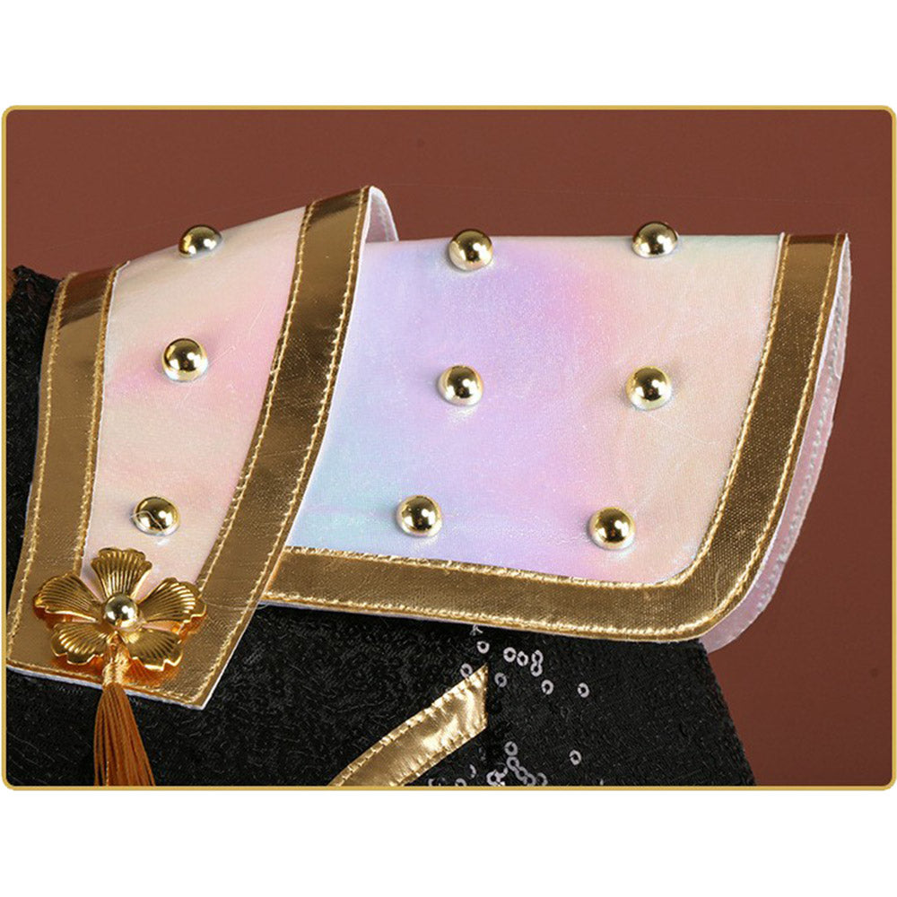 Zoey Golden Kostüm KPop Demon Hunters Girls Group HUNTRIX Zoey Cosplay Outfits