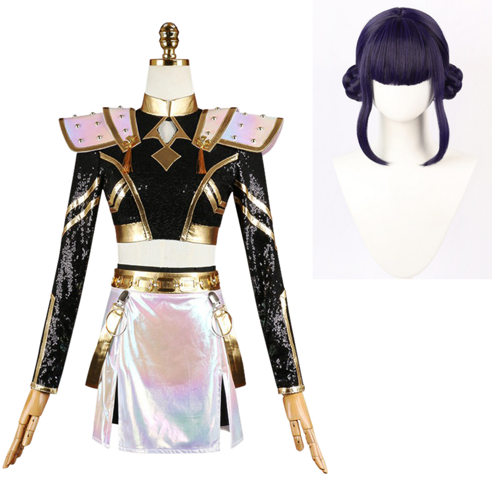 Zoey Golden Kostüm KPop Demon Hunters Girls Group HUNTRIX Zoey Cosplay Outfits