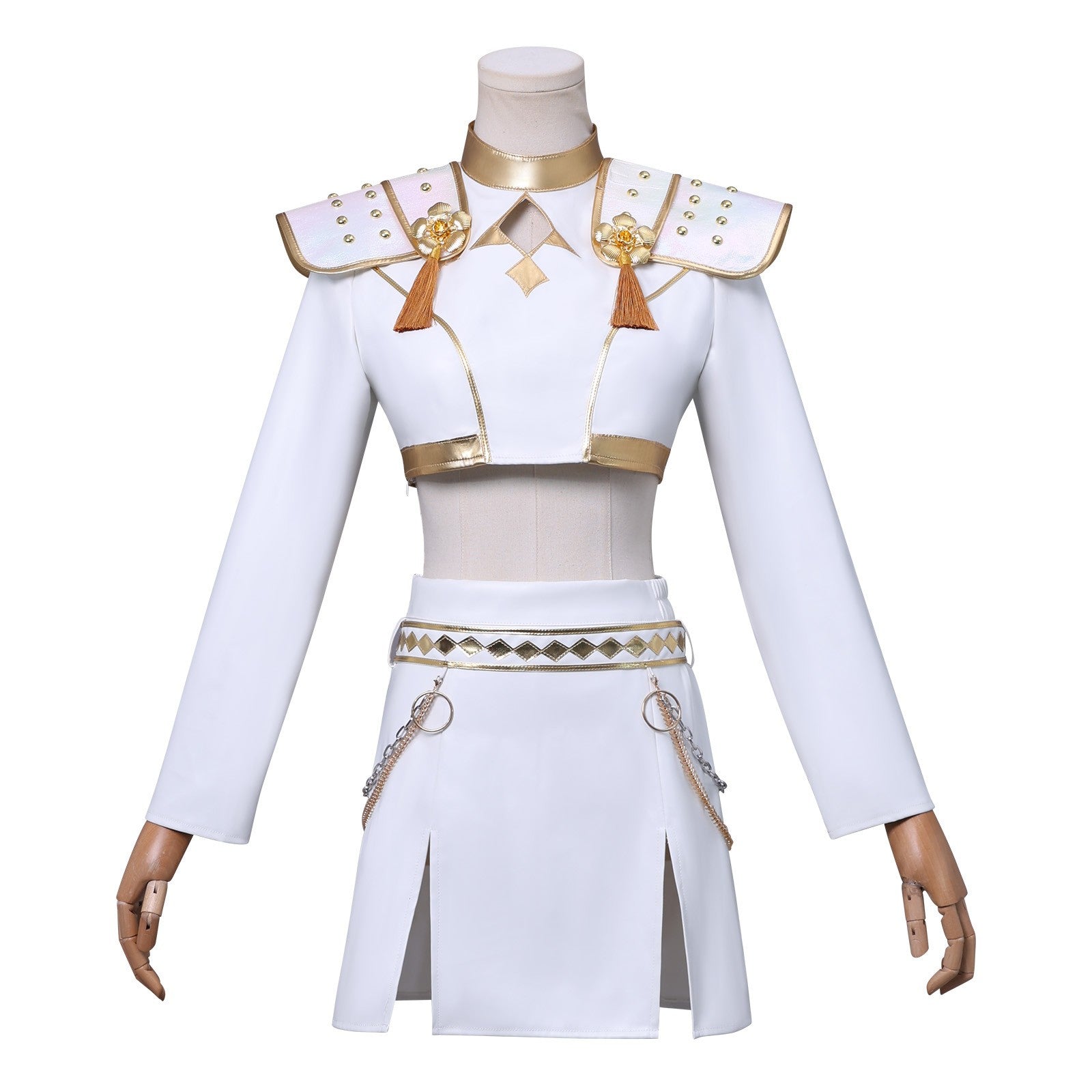 Zoey Soundtrack Kostüm KPop Demon Hunters Zoey weiß Cosplay Outfits-0