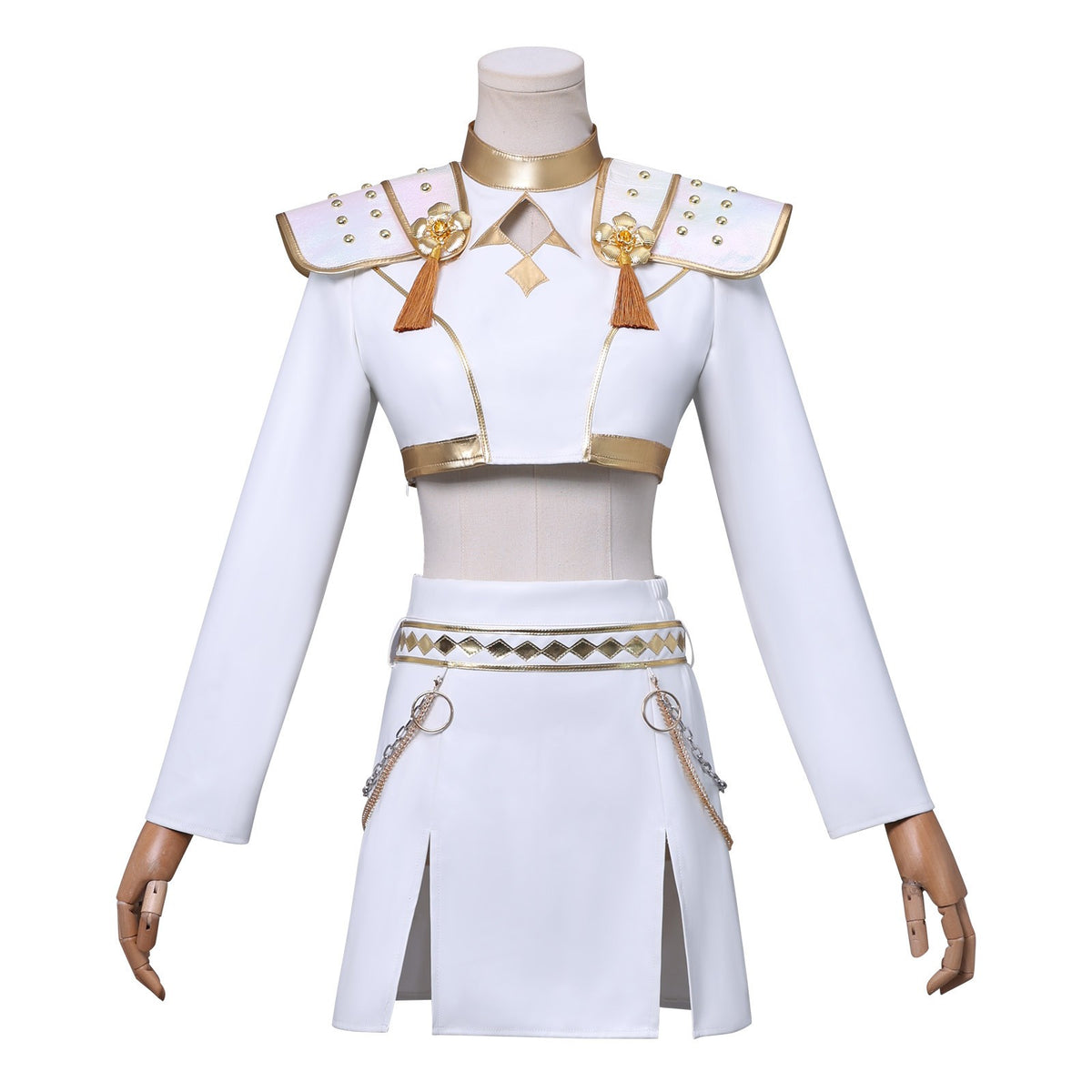 Zoey Soundtrack Kostüm KPop Demon Hunters Zoey weiß Cosplay Outfits-0