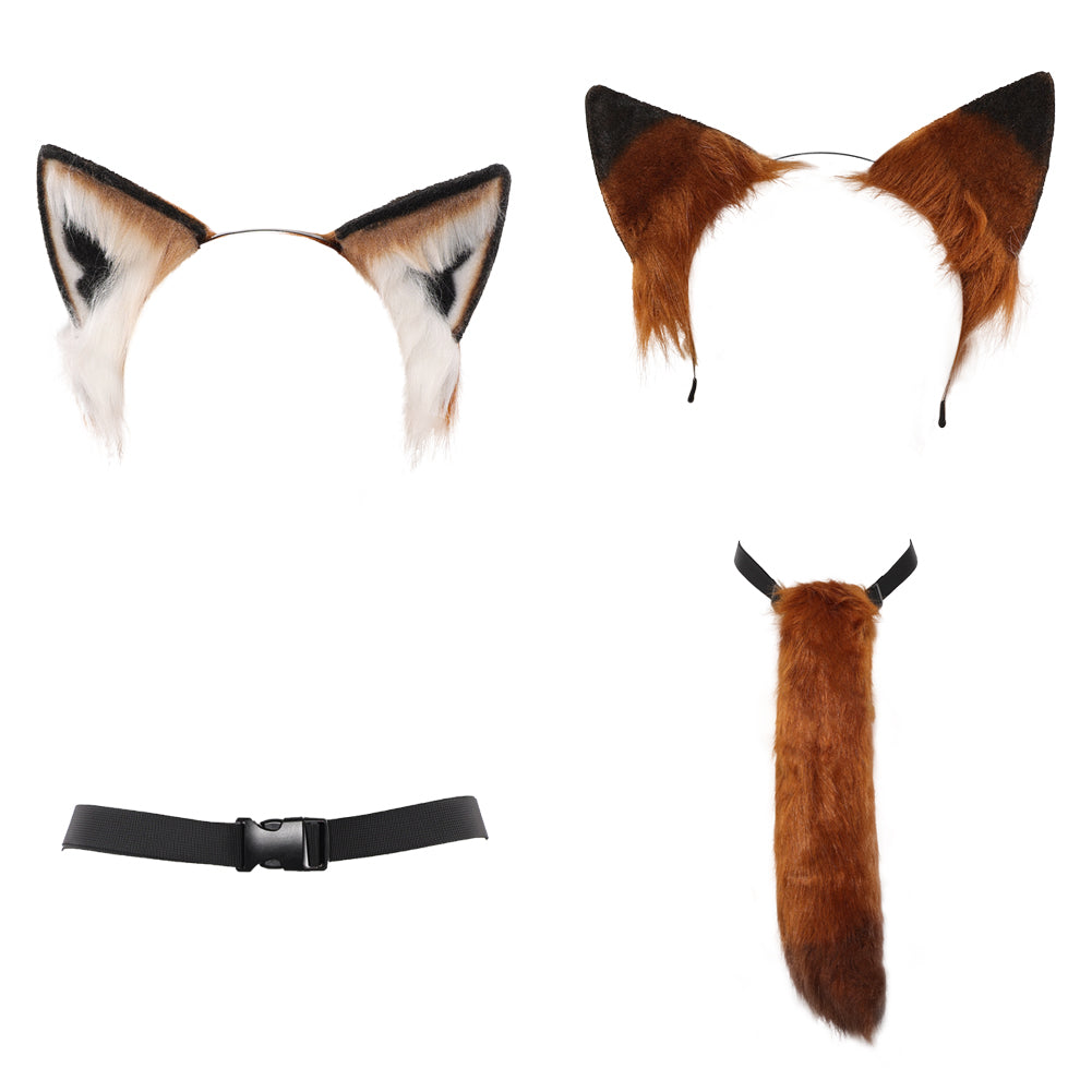 Zoomania Judy Nick Schwanz Ohrren Cosplay Requisite