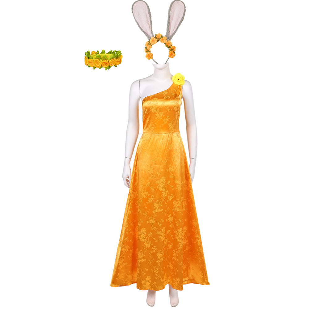 Zoomania 2025 Judy Hopps gelb Kleid Cosplay Kostüm
