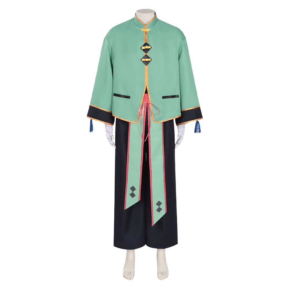 A‑Yuan grün Kostüm Set Link Click Season3 A‑Yuan Cosplay Outfit 