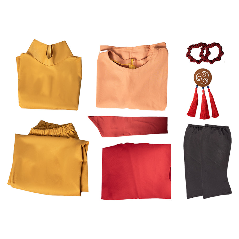 Aang rot Kostüm Set Avatar – Der Herr der Elemente Aang Cosplay Outfit