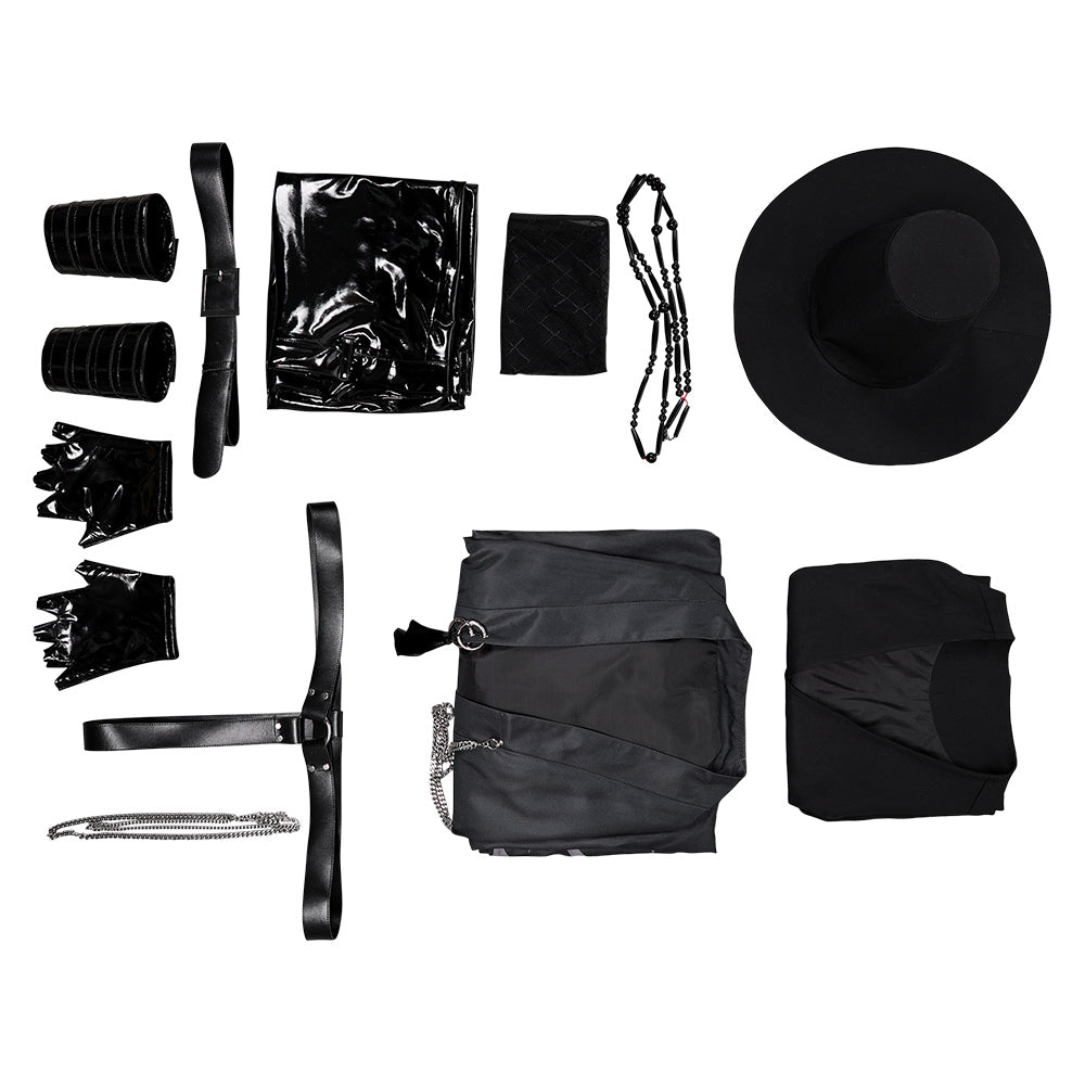 Abby Saja schwarz Kostüm Set K-Pop: Demon Hunters Boys Group Saja Boys Abby Outfits