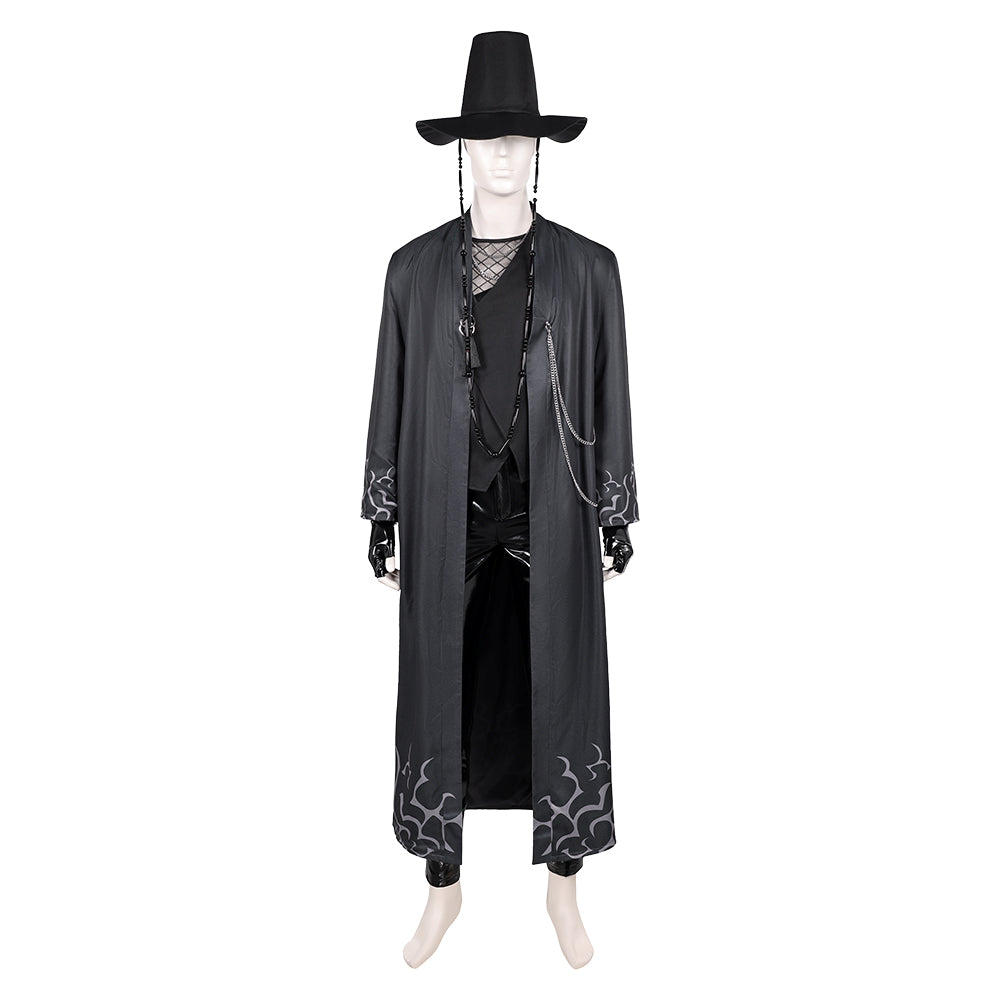 Abby Saja schwarz Kostüm Set K-Pop: Demon Hunters Boys Group Saja Boys Abby Outfits