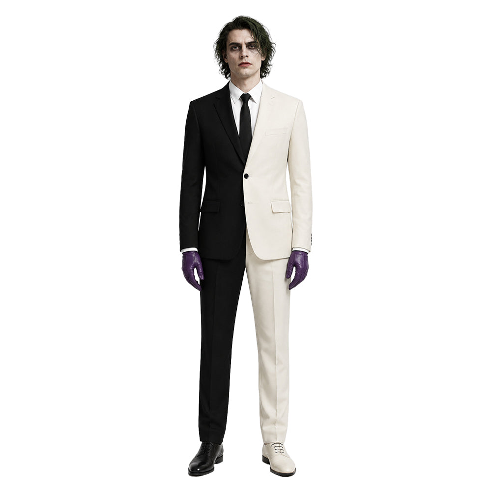 Absolute Two-Face weiß schwarz Kostüm Set Absolute Batman Harvey Dent Cosplay Outfit